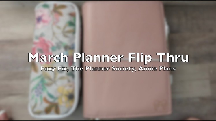 March Planner Flip || Foxy Fix, The Planner Society, Annie Plans Printables