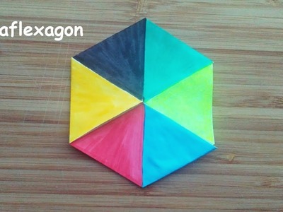 Origami Hexaflexagon tutorial. Hexaflexagon | Magic Hexagon | Color changing Hexagon