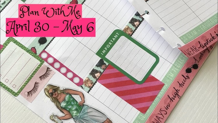 Plan with Me April 30- May 6 in Classic Happy Planner