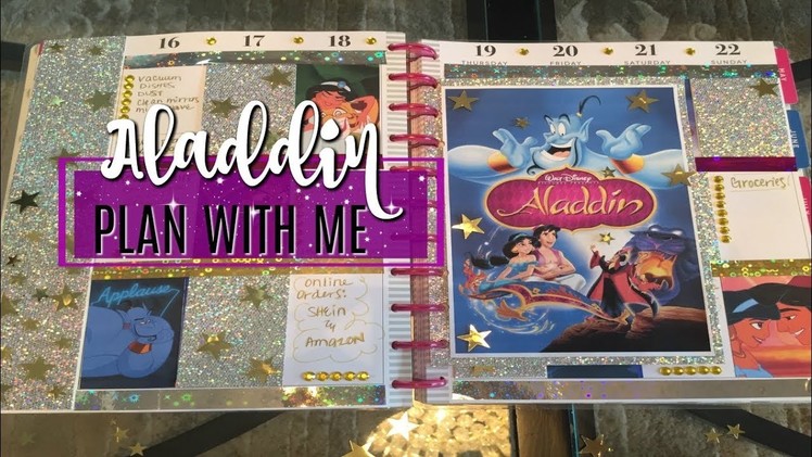 PLAN WITH ME | HAPPY PLANNER | Aladdin Inspired Theme