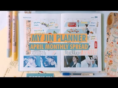 Plan With Me (JIN Planner) - April Monthly Spread