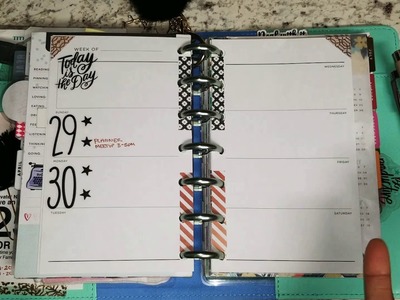 Plan with me - Modified Mini Happy Planner - Recollections Inserts