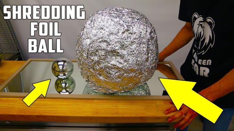 Shredding Giant Mirror Polished Japanese Aluminium Foil Ball