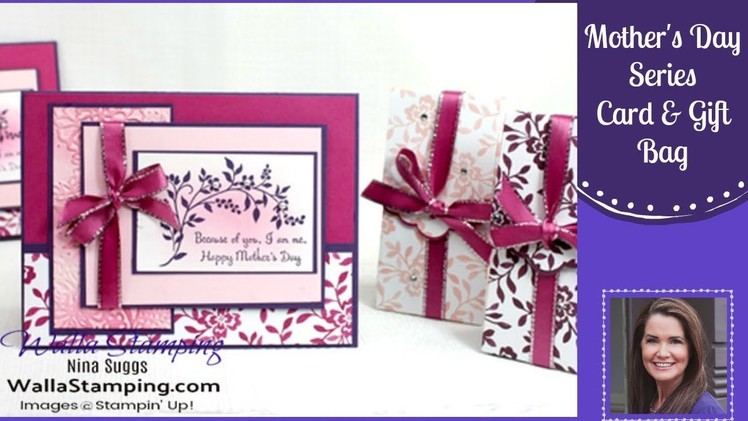 Walla Stamping Mother's Day Series Card & Gift Bag