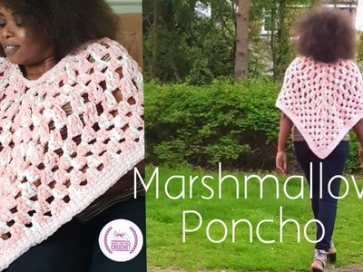 Yummiest Marshmallow Poncho ☆Handsthatrockcrochet