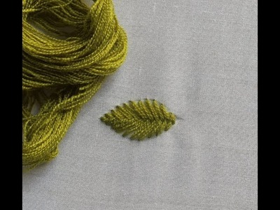 Fishbone stitch | Hand Embroidery