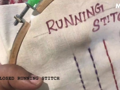 Hand embroidery designs  in Tamil | Running Stitches | ரன்னிங்  தையல் வகைகள்