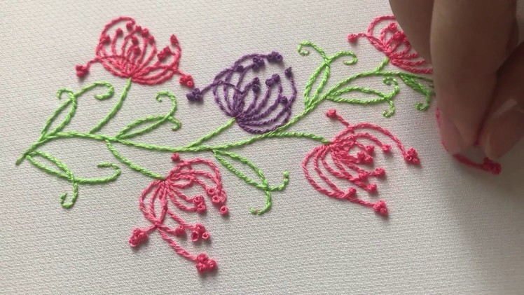 Hand Embroidery: Flower Easy Embroidery