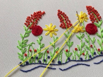 Hand Embroidery: Flower Simple Embroidery