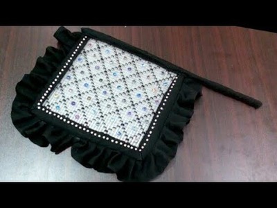 Hand fan with straw New design