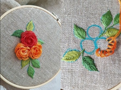 Step by step embroidery flower hand embroidery design stitch work flower