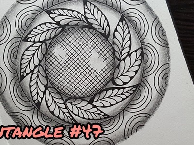 The art of Zentangle #47 | Mandala Canvas | Shades | pencil shading | 3d art drawing | Zentangle art