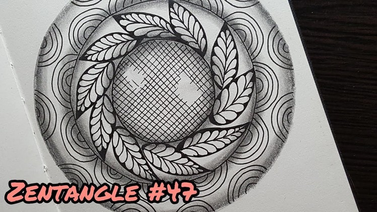 The art of Zentangle #47 | Mandala Canvas | Shades | pencil shading | 3d art drawing | Zentangle art