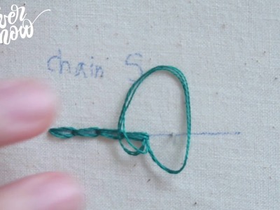 [프랑스 자수] 체인 스티치 chain stitch, hand embroidery stitch tutorial