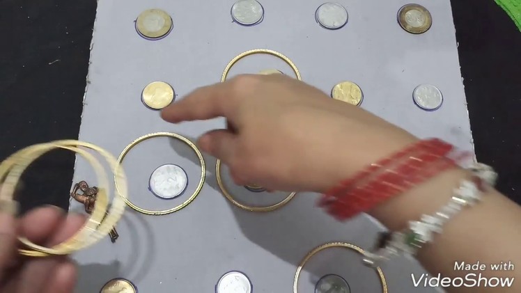April fool masti with bangles and coins, game for ladies kitty party.