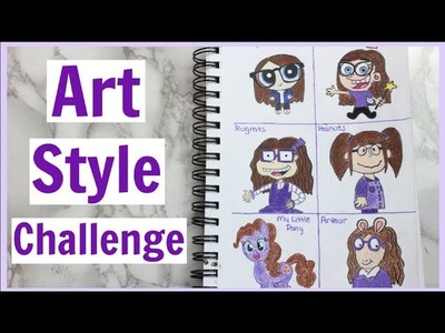 Art Style Challenge- Drawing myself in 6 different cartoon styles!