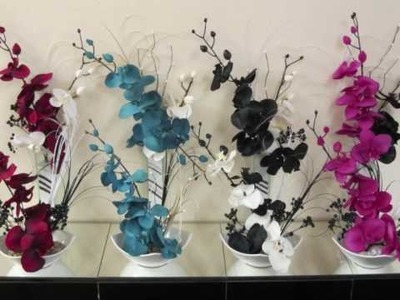 Artificial silk flower arrangements and bouquets