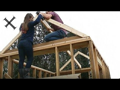 Building a Shed on a budget! (part 4 framing the roof)