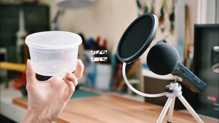 DIY Budget Microphone Pop-Filter (Socks + Container)
