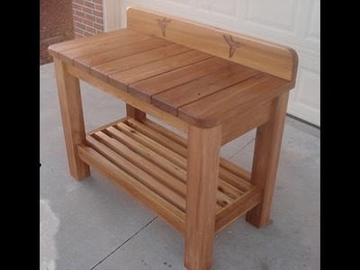 DIY. Cedar Garden Bench.Table