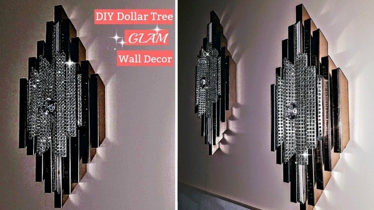 DIY Dollar Tree Glam Wall Decor