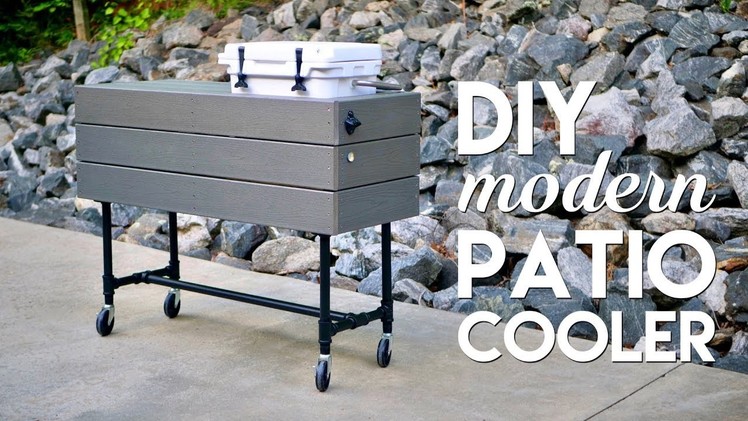 DIY Outdoor Patio Cooler Ice Chest Made Using Basic Tools. Woodworking - How To
