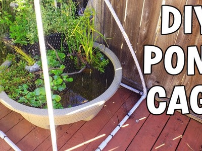 DIY POND CAGE To Protect Your Fish!