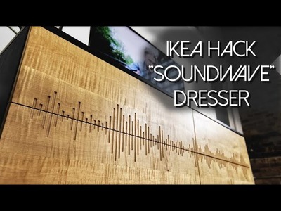 DIY “Soundwave” Dresser. Media Center | IKEA HACK | How to make your own Ikea doors
