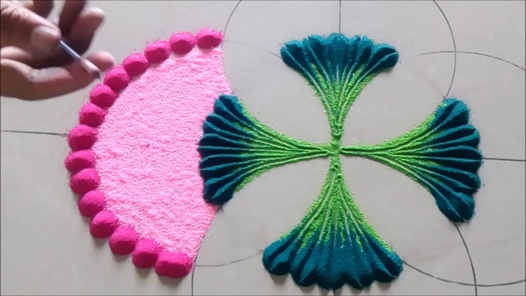 Easy and Beautiful Rangoli Designs# Creative Rangoli by Shital Mahajan.