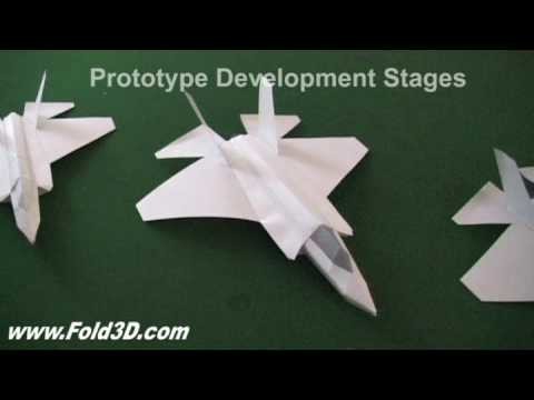 F-35C Lightning II CV Variant 3D Paper Plane Model Design JSF Development and Flight Test