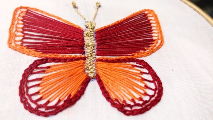 Fancy Butterfly (Hand Embroidery Work)