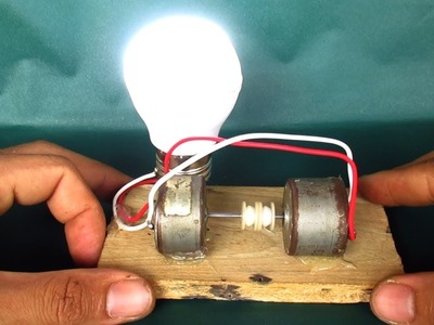 Free energy light bulbs with motor - DIY projects experiments at home 2018