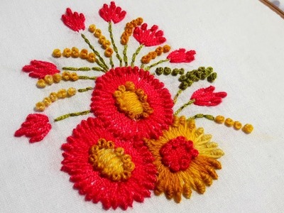 Hand Embroidery: Bullion Lazy Stitch
