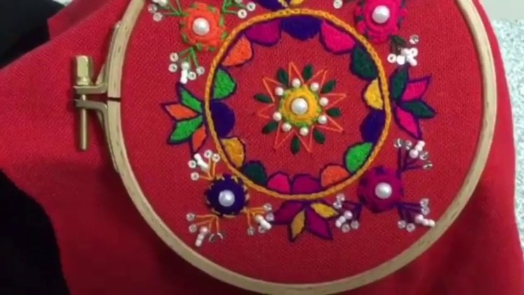 Hand embroidery easy stitch Balochi designs