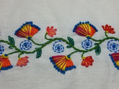 Hand embroidery of border design | 40 |