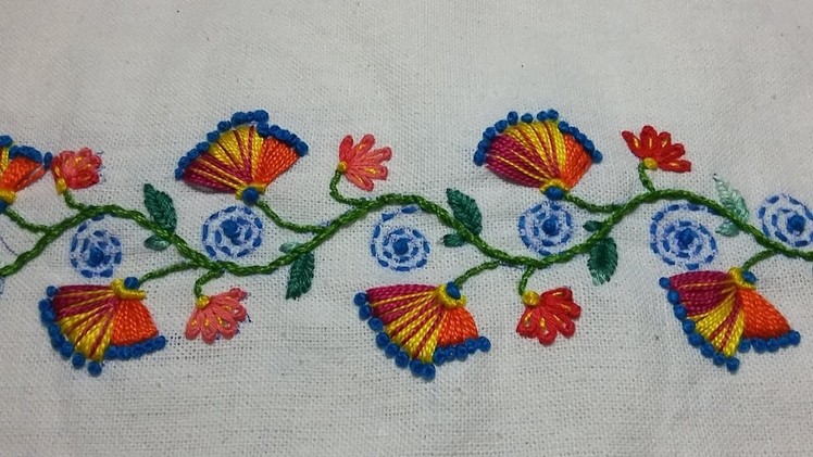 Hand embroidery of border design | 40 |