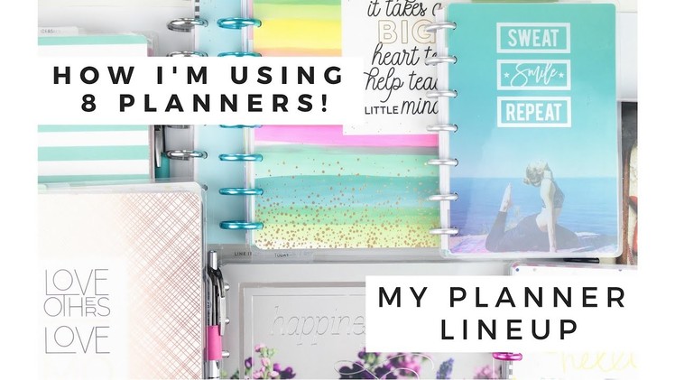 How Im Using 8 PLANNERS! ???? July 2018 Planner LINEUP | At Home With Quita