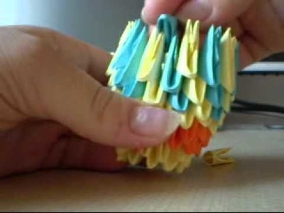 How to make 3d origami Easter egg