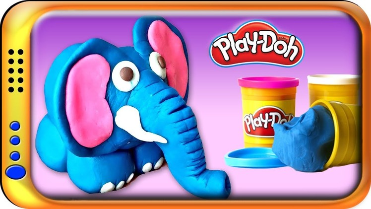 How to make Elephant Toy ???? | Learn Colors with Play doh modelling clay for kids | massinha