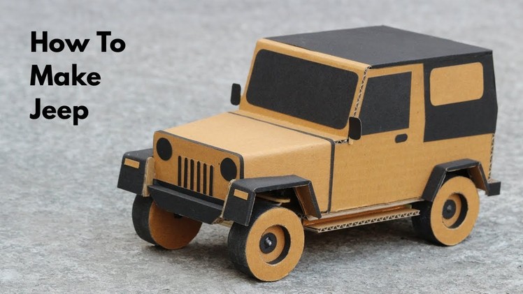 How To Make RC Jeep From Cardboard || Very Simple (PART - 1)