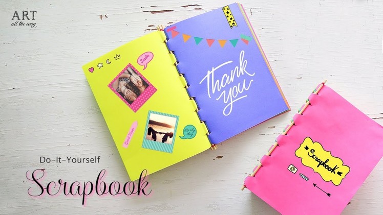 How to make Scrapbook with Sticks | Back to School Craft Ideas