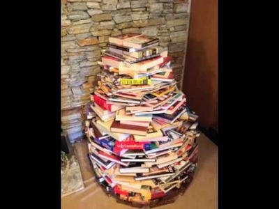 How to make your very own Christmas tree out of books