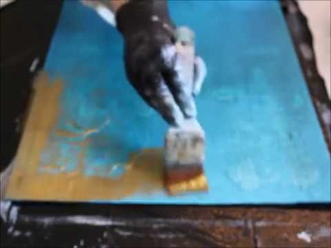 How to Paint a Textured Painting: BRONZED EARTH - PART TWO Tutorial