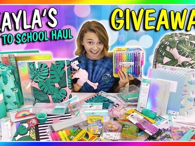 KAYLA'S BACK TO SCHOOL SUPPLIES HAUL & GIVEAWAY 2018! | We Are The Davises
