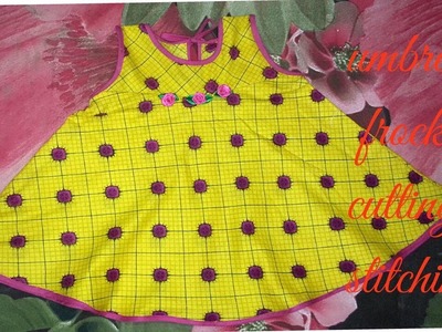Kids summer eid dress.umbrella frock for baby girl easy way to cut and stitch frock