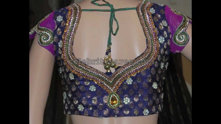 Latest Wedding Saree Blouse Designs