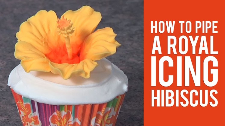 Learn How to Pipe a Royal Icing Hibiscus