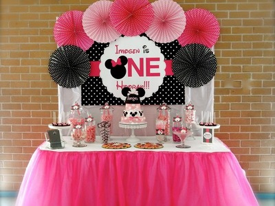 Minnie Mouse First Birthday Party via Little Wish Parties childrens party blog