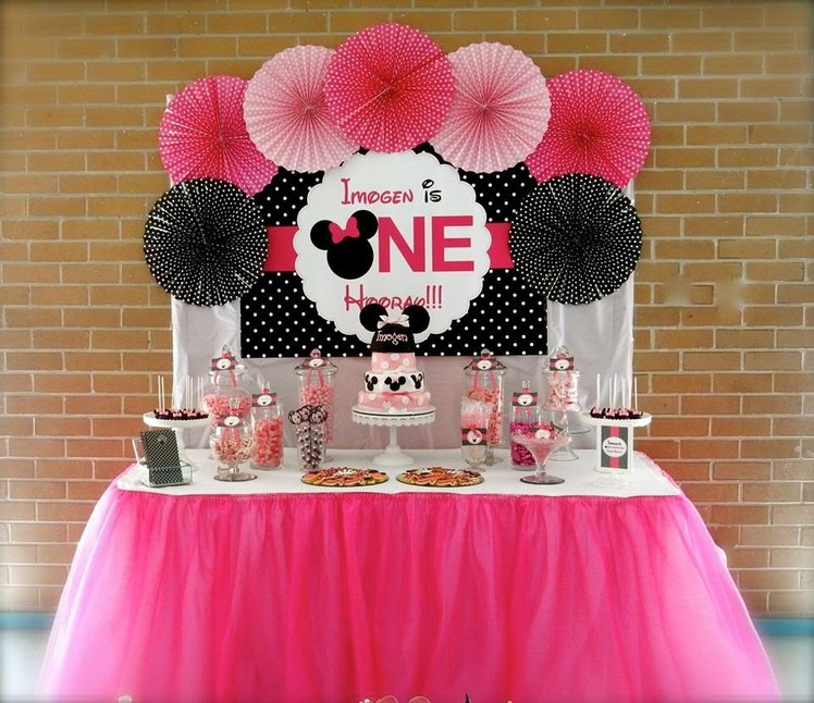 Minnie Mouse First Birthday Party via Little Wish Parties childrens party blog