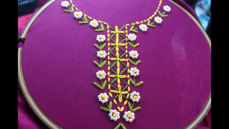 Neck design for  beautiful dresses | Hand embroidery for dresses